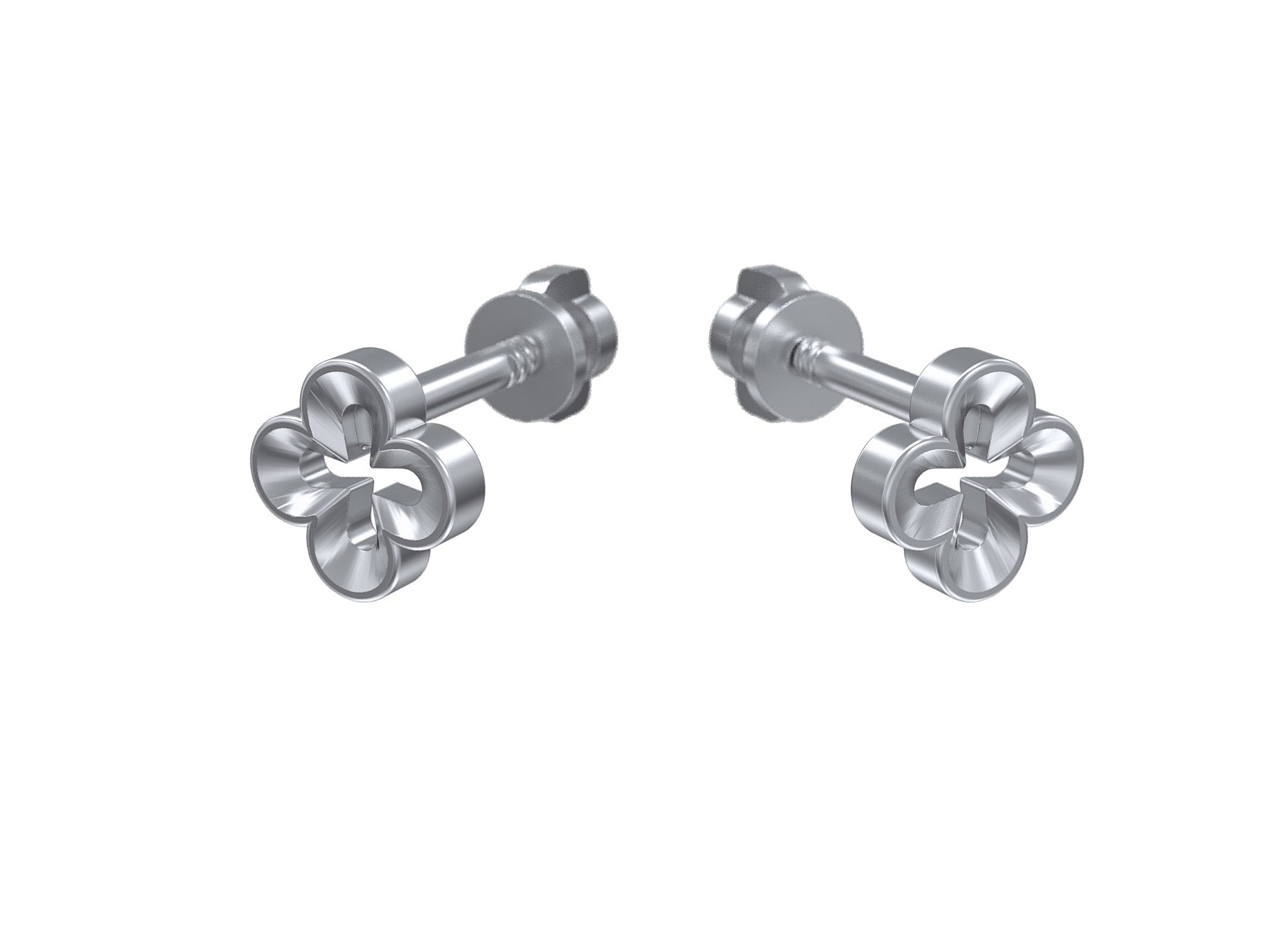Yaffe Earrings – 18K White Gold