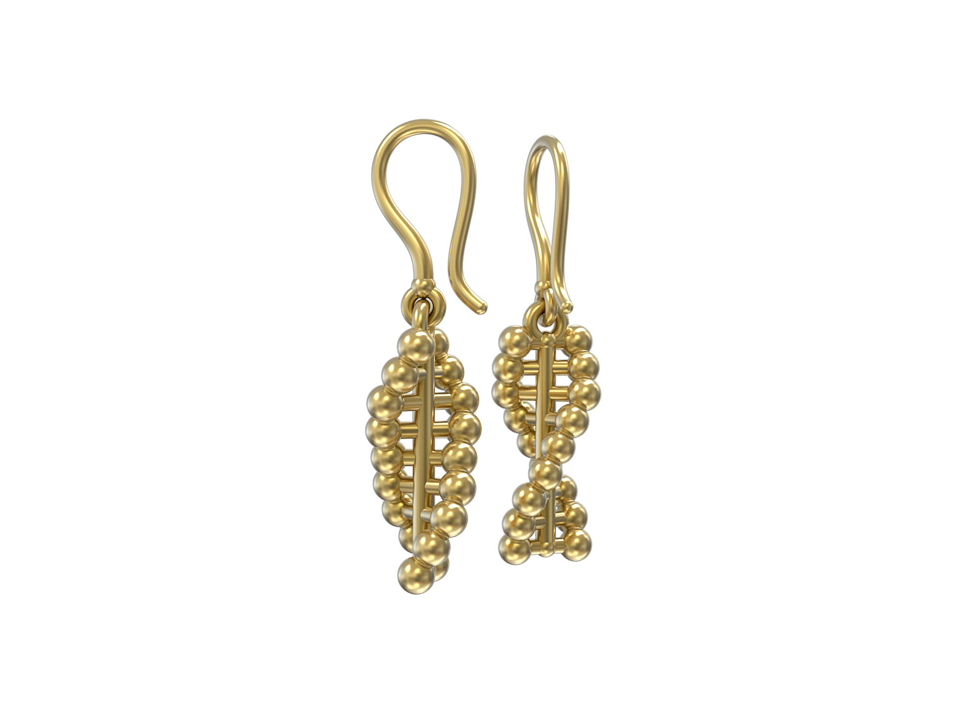 DNA Helix Earrings – 18K Vermeil Gold