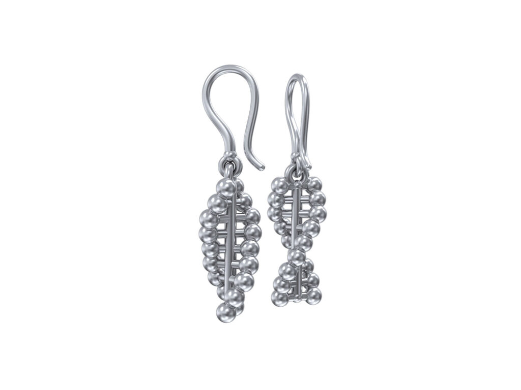 DNA Helix Earrings – Sterling Silver