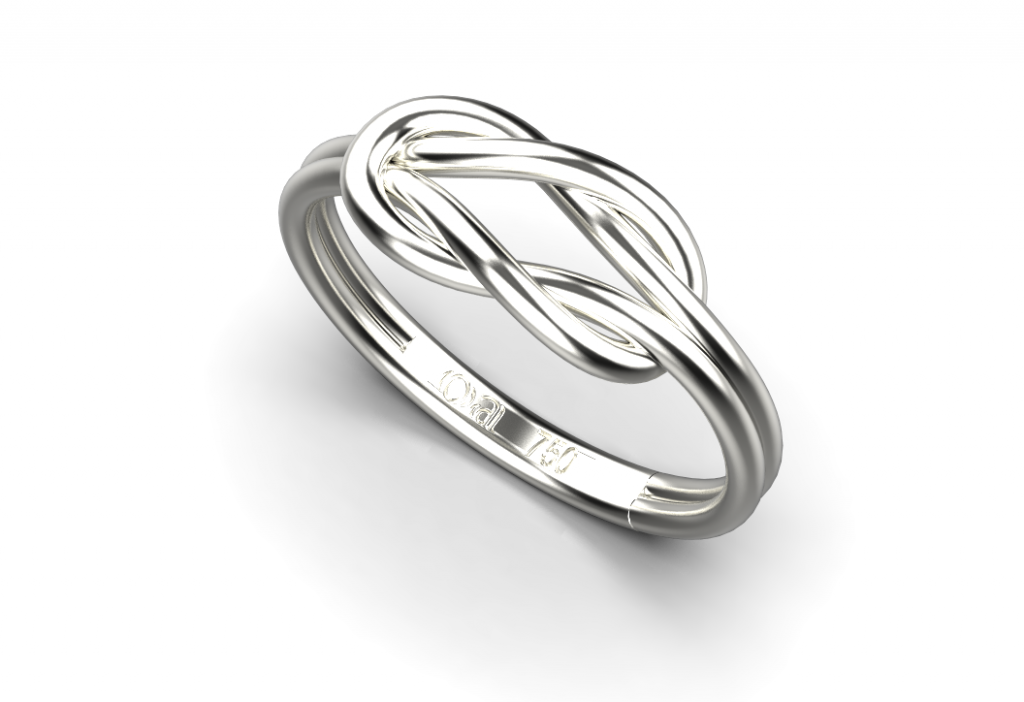 Knot Ring – Platinum Knot Ring – Platinum