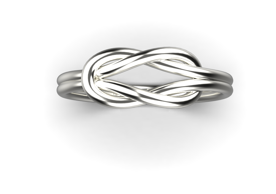Knot Ring – Platinum Knot Ring – Platinum