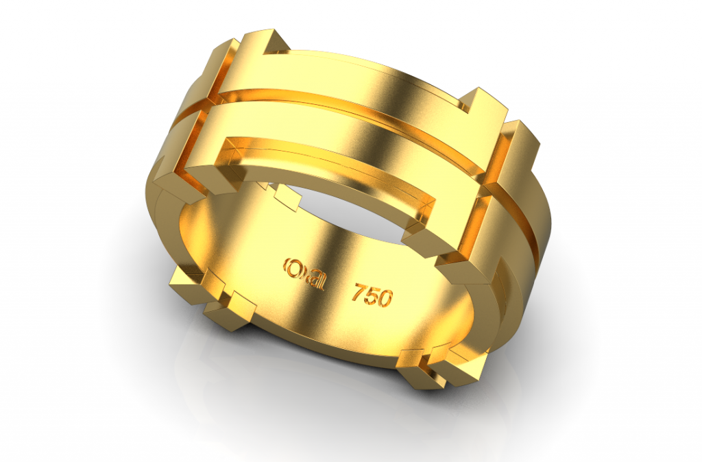 T-Crown Ring  – 18K Gold