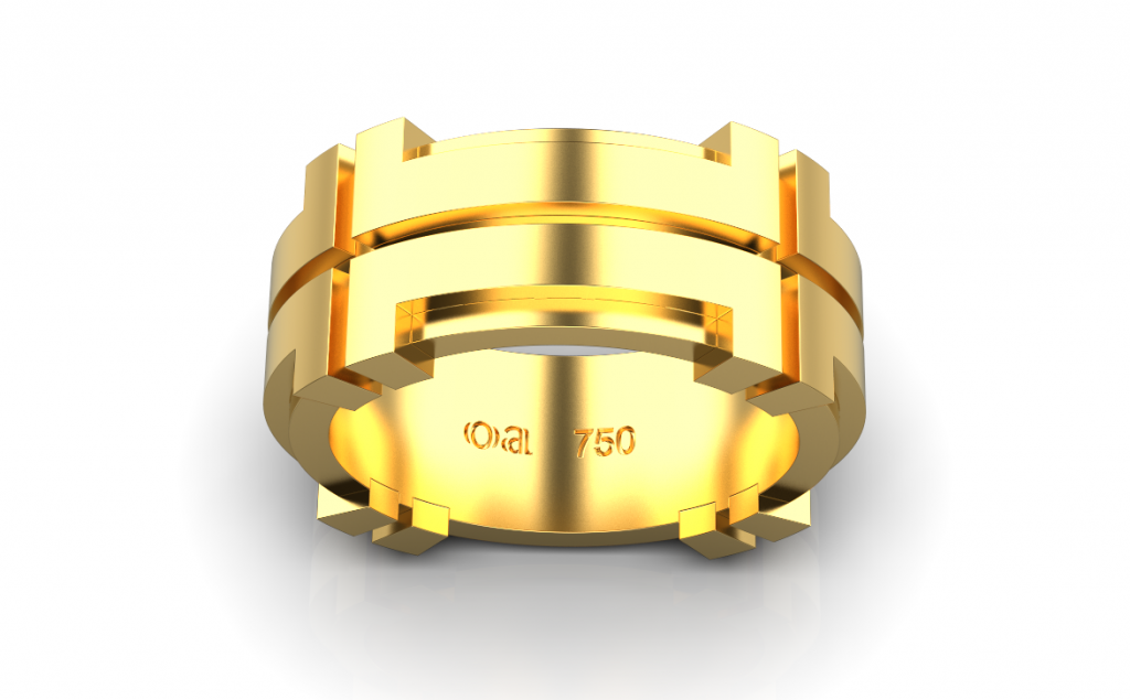 T-Crown Ring  – 18K Gold