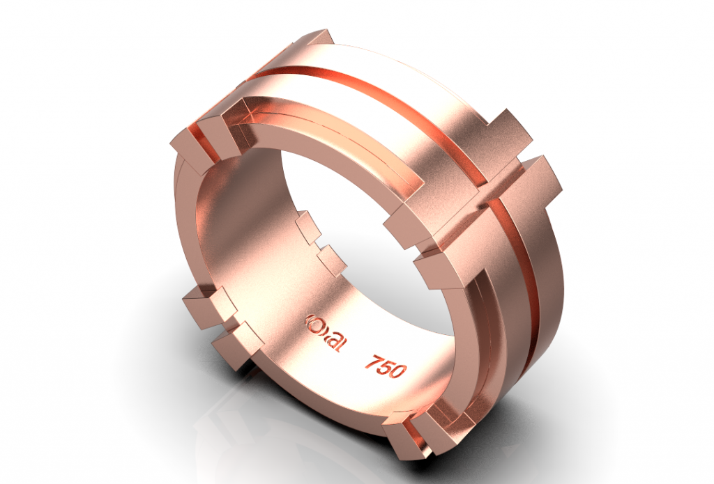 T-Crown Ring – 18K Rose Gold T-Crown Ring – 18K Rose Gold