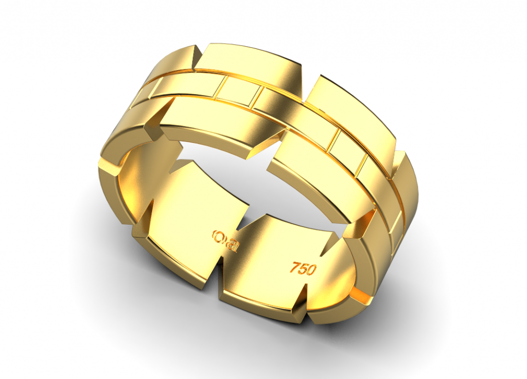 Linear Ring – 18K Gold