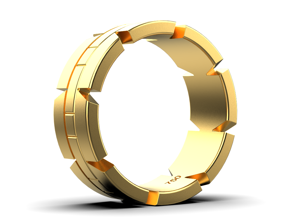 Linear Ring – 18K Gold