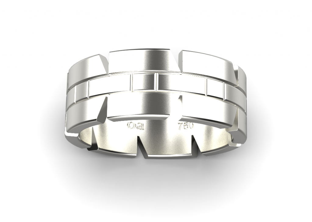 Linear Ring – 18K White Gold Linear Ring – 18K White Gold