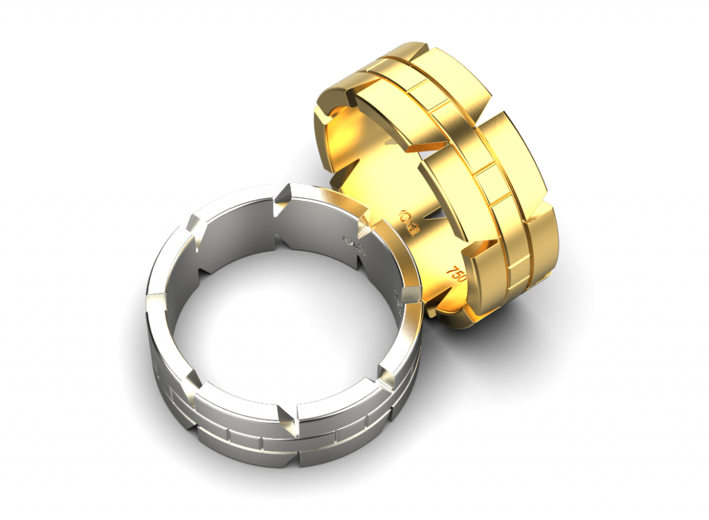 Linear Ring – 18K White Gold Linear Ring – 18K White Gold