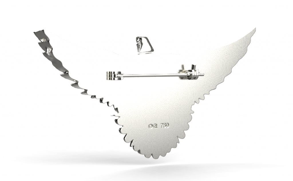 Dove Brooch – Platinum Dove Brooch – Platinum