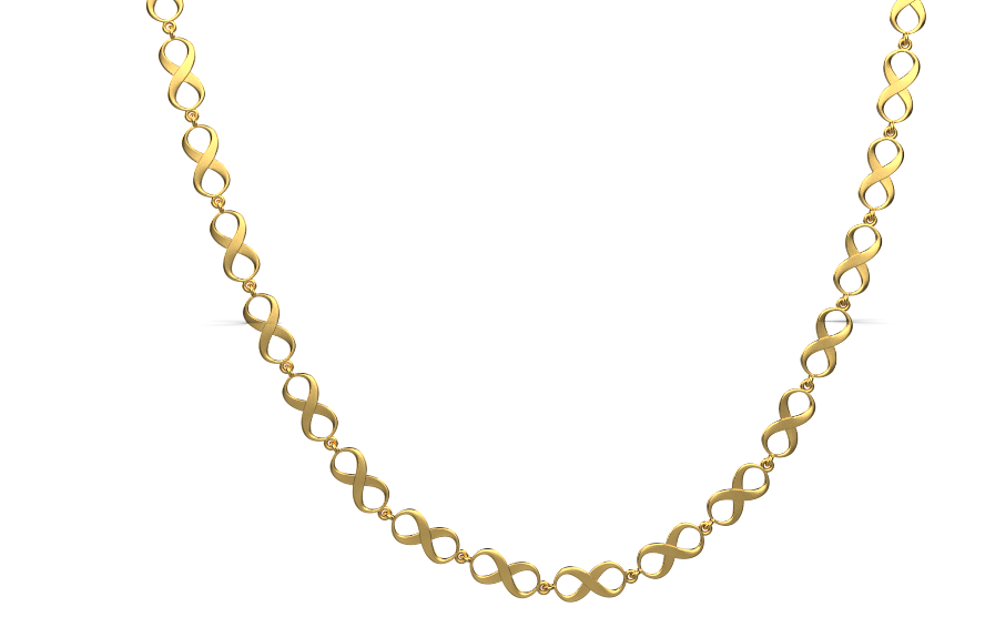 Figure of Eight Chain Necklace – 18K Gold Figure of Eight Chain Necklace – 18K Gold