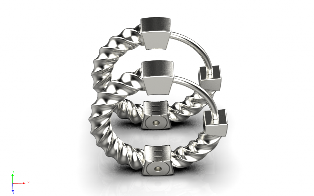 Twirl Earring – 18K White Gold Twirl Earring – 18K White Gold