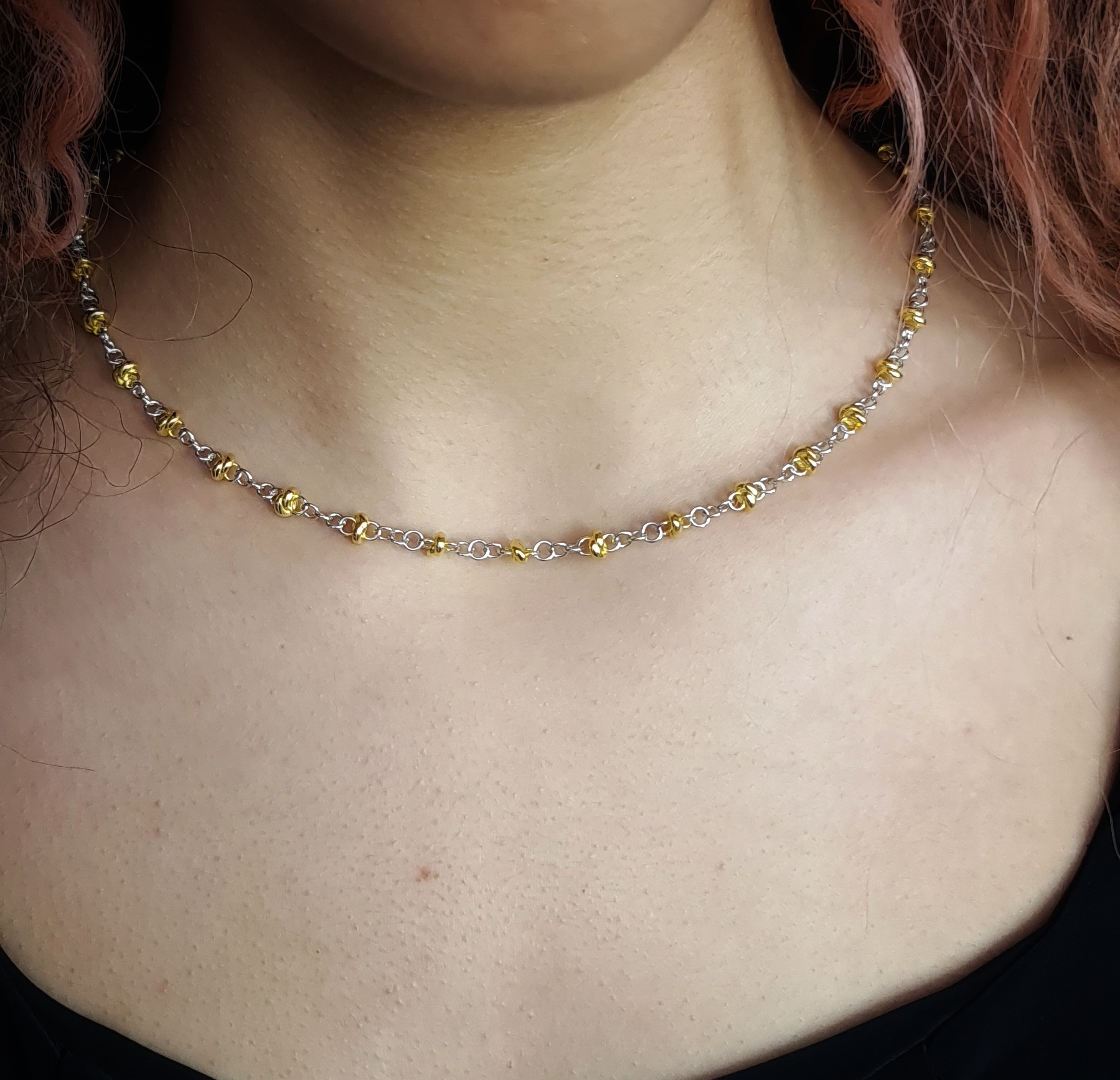 Pomegranate Fine Necklace – 18K Gold, White Gold