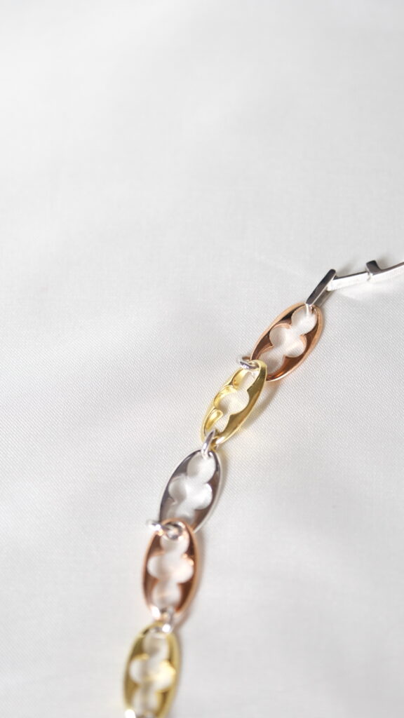 Esther Link Necklace – 18K Gold, Rose Gold, Rhodium Plated Sterling Silver Esther Link Necklace – 18K Gold, Rose Gold, Rhodium Plated Sterling Silver
