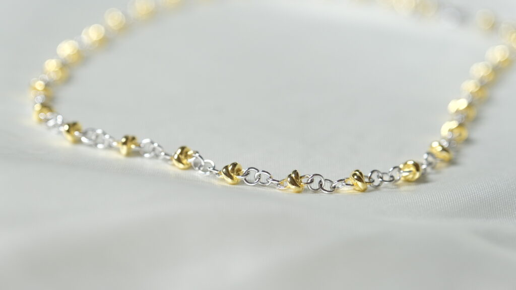 Pomegranate Fine Necklace – 18K Gold, White Gold