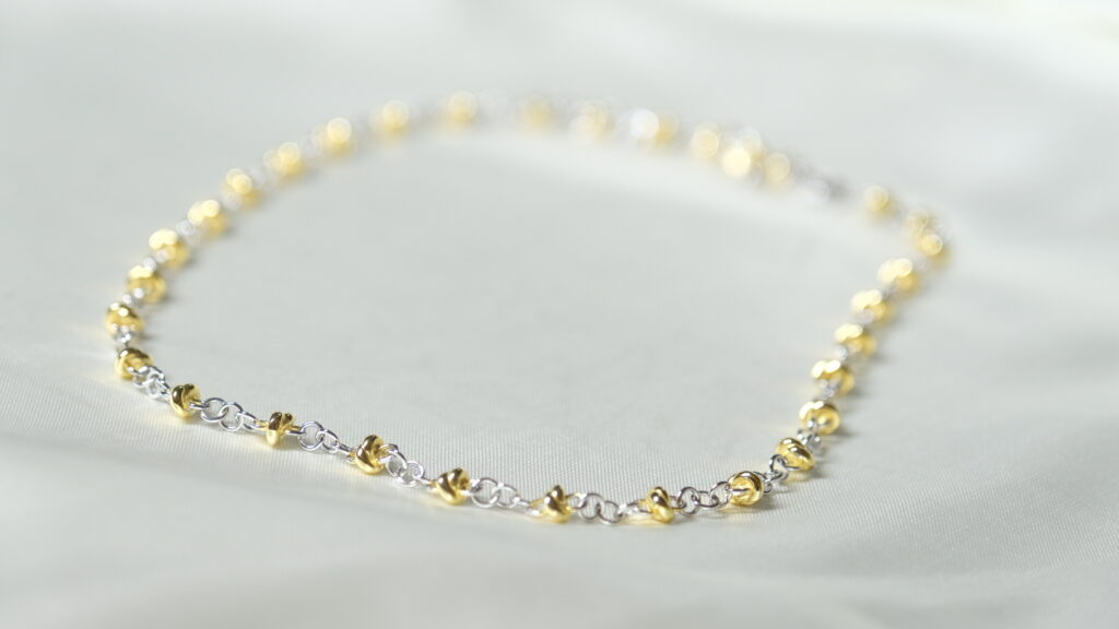 Pomegranate Fine Necklace – 18K Gold, White Gold