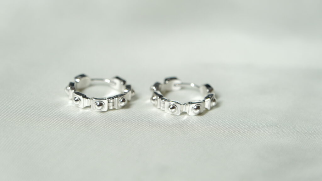 Empire Earring – 18K Sterling Silver Empire Earring – 18K Sterling Silver