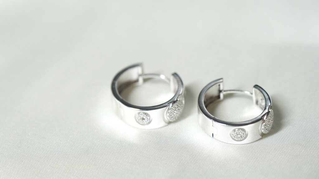 Love Bubble Earrings – Platinum