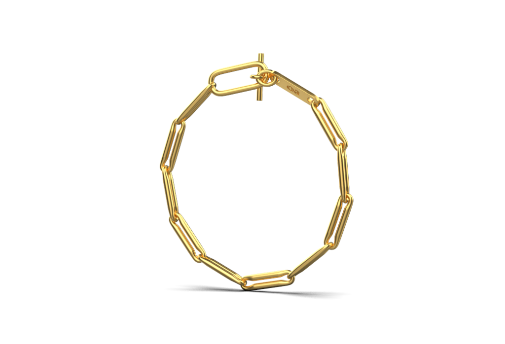 Linear Link Chain Bracelet – 18K Vermeil Gold