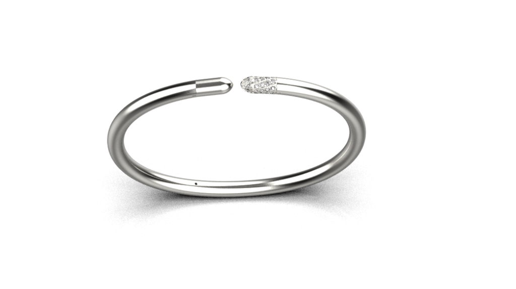 Linear Diamond Tip Bracelet 0.43ct – Sterling Silver