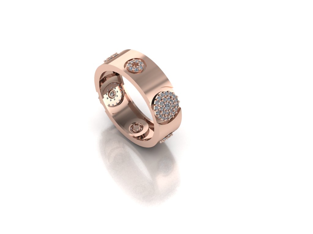 Love Bubble Ring – 18K Rose Gold 0.92ct