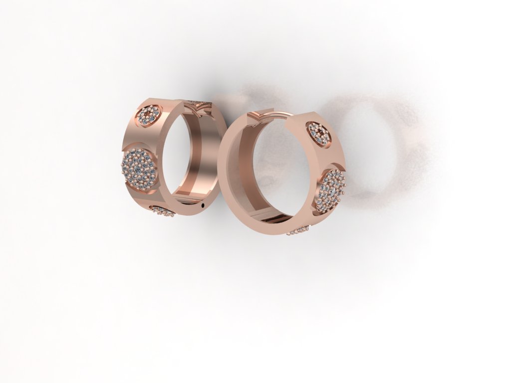 Love Bubble Earrings – 18K Rose Gold