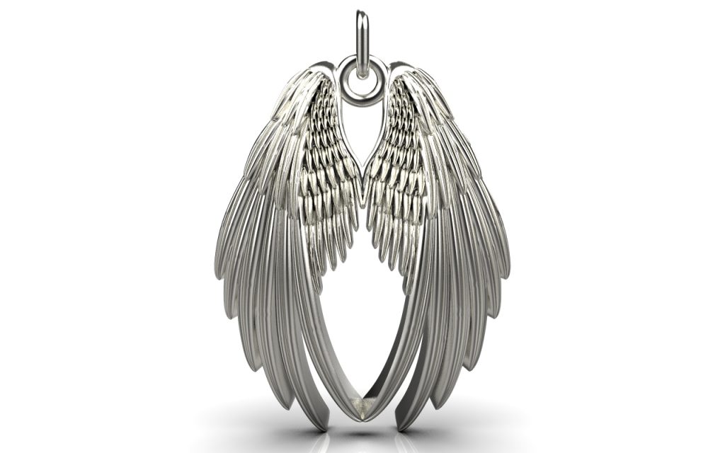Angel Wings Pendant – Sterling Silver Angel Wings Pendant – Sterling Silver