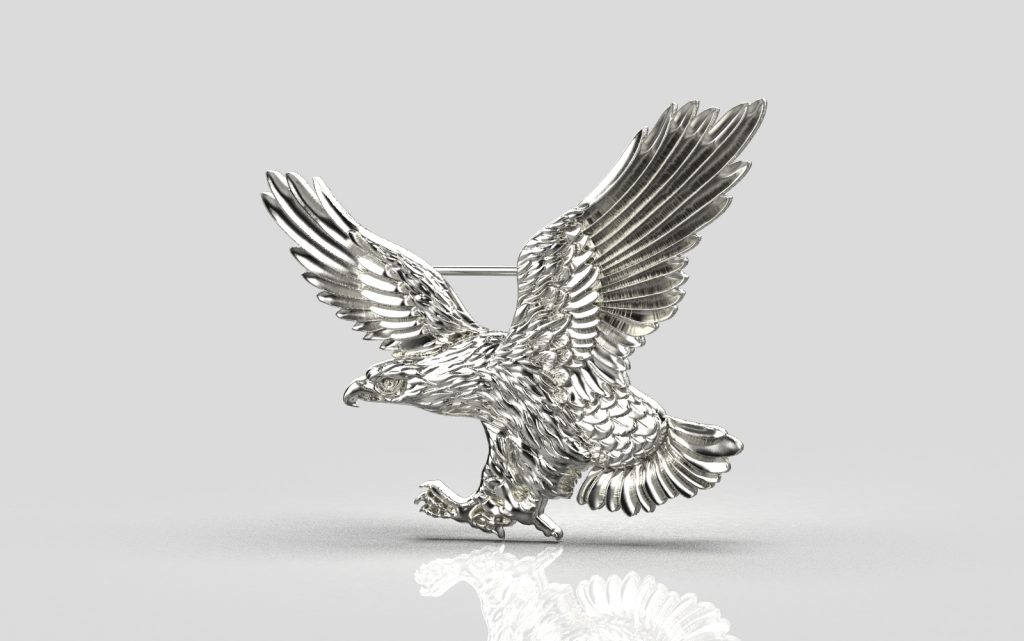 Eagle Brooch – Platinum Eagle Brooch – Platinum
