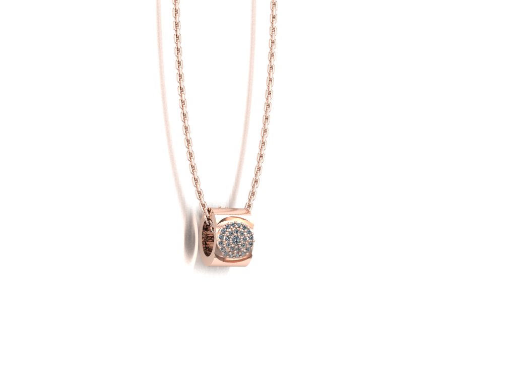 Love Bubble Pendant – 18K Rose Gold 0.34ct