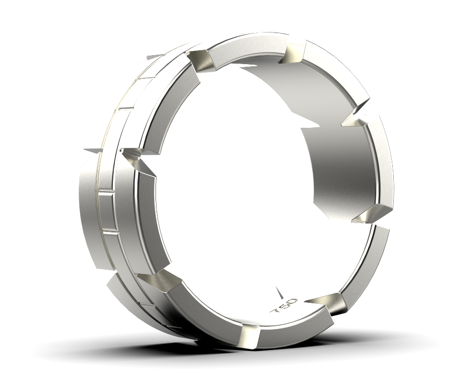Linear Ring – 18K White Gold Linear Ring – 18K White Gold