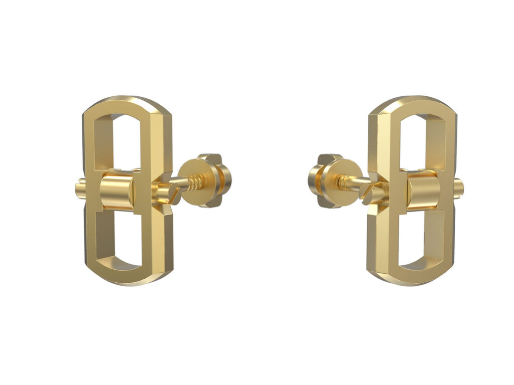 Linear Gap Earrings – 18K Vermeil Gold