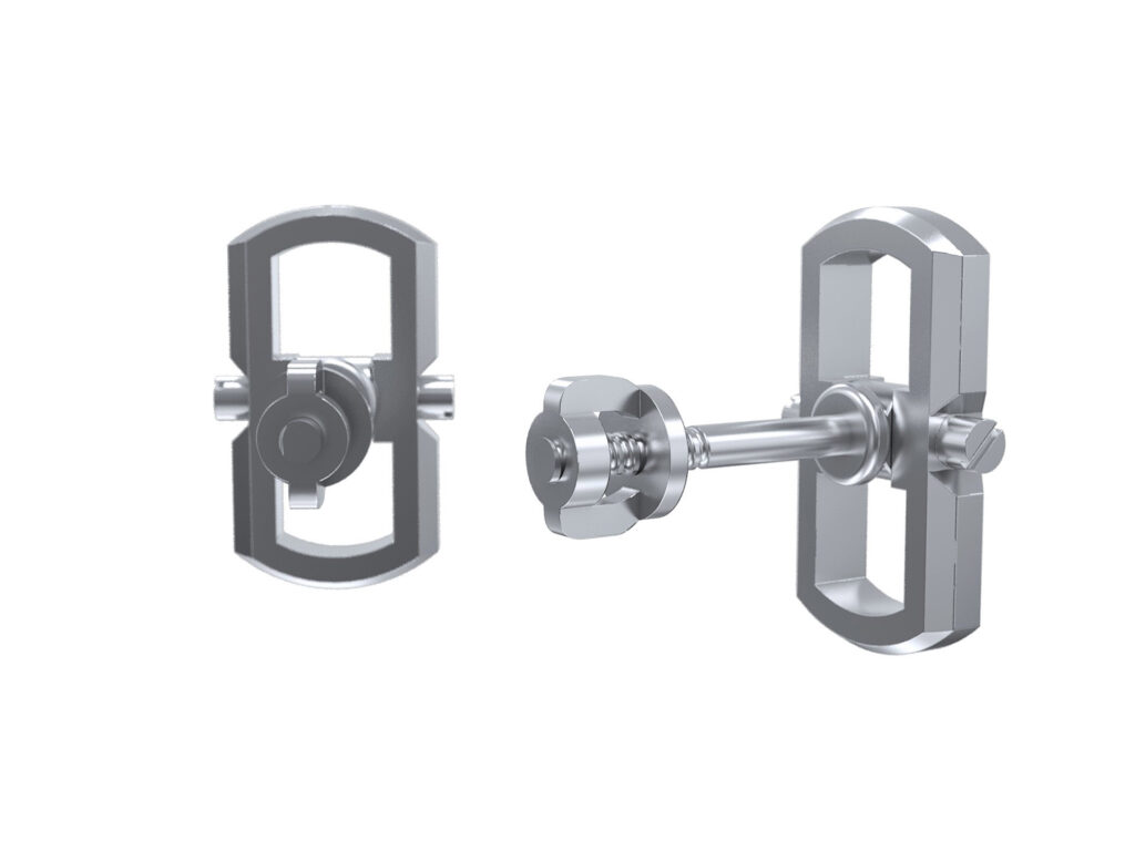Linear Gap Earrings – Sterling Silver