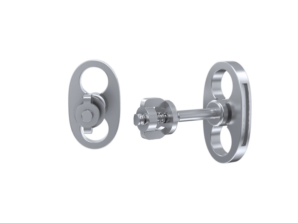 Button Earrings – 18K White Gold Button Earrings – 18K White Gold