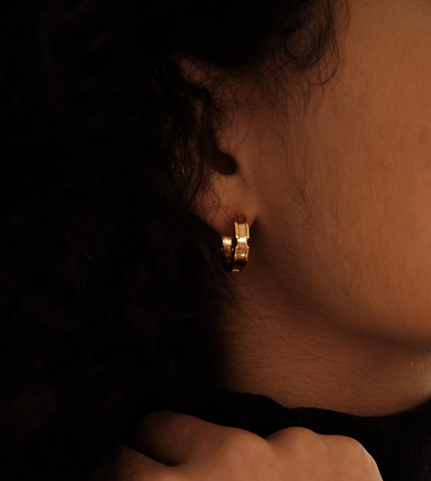 Aku Earrings -18K Gold, Rose Gold