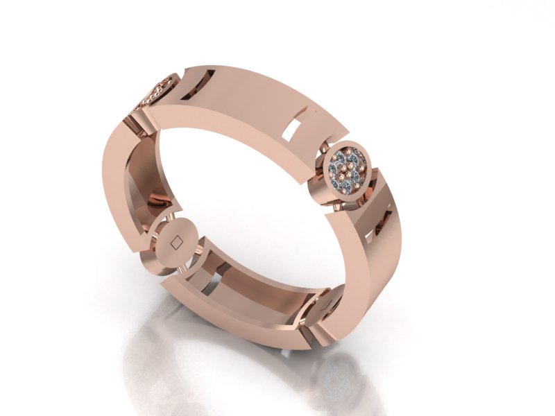 Arc Ring – 18K Rose Gold 0.24ct