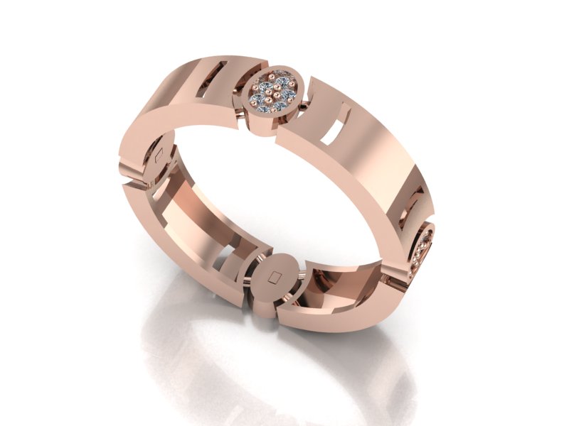 Arc Ring – 18K Rose Gold 0.24ct