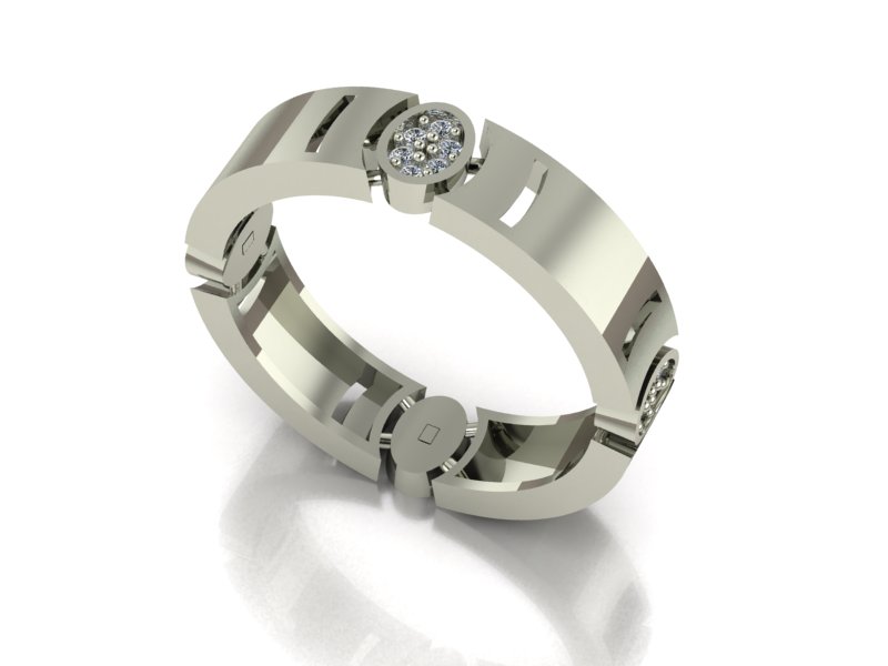 Arc Ring – 18K White Gold 0.24ct