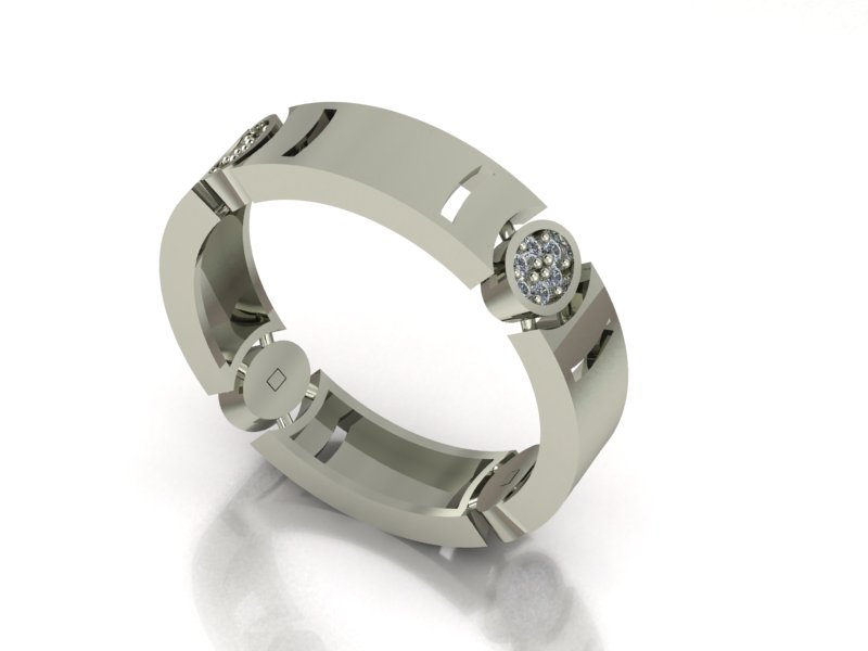Arc Ring – 18K White Gold 0.24ct