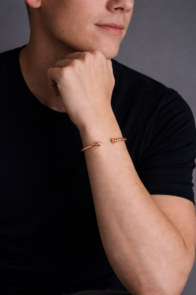 Ball Torque Bracelet – 18K Rose Gold Ball Torque Bracelet – 18K Rose Gold