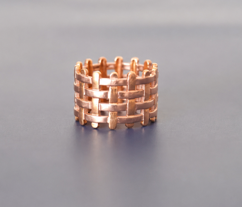 Basket Ring – 18K Rose Gold