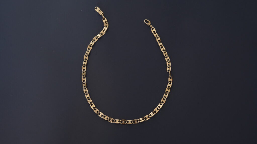 Button Chain Necklace – Sterling Silver Button Chain Necklace – Sterling Silver