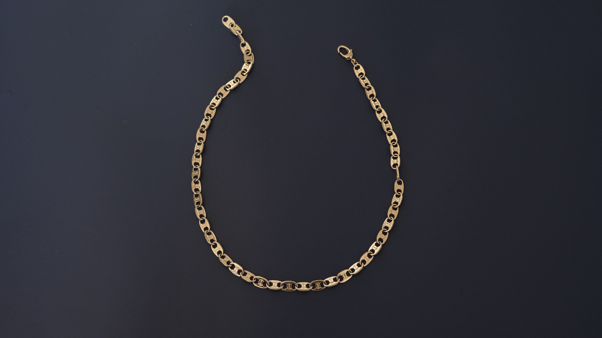 Button Chain Necklace – Platinum