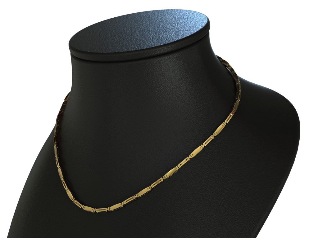 Flat T Chain Necklace – 18K Vermeil Gold