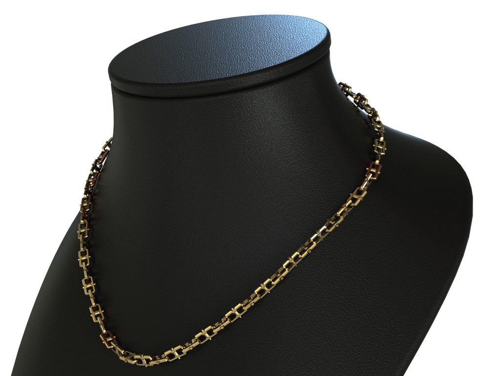 Linear Gap Necklace – 18K Vermeil Gold Linear Gap Necklace – 18K Vermeil Gold
