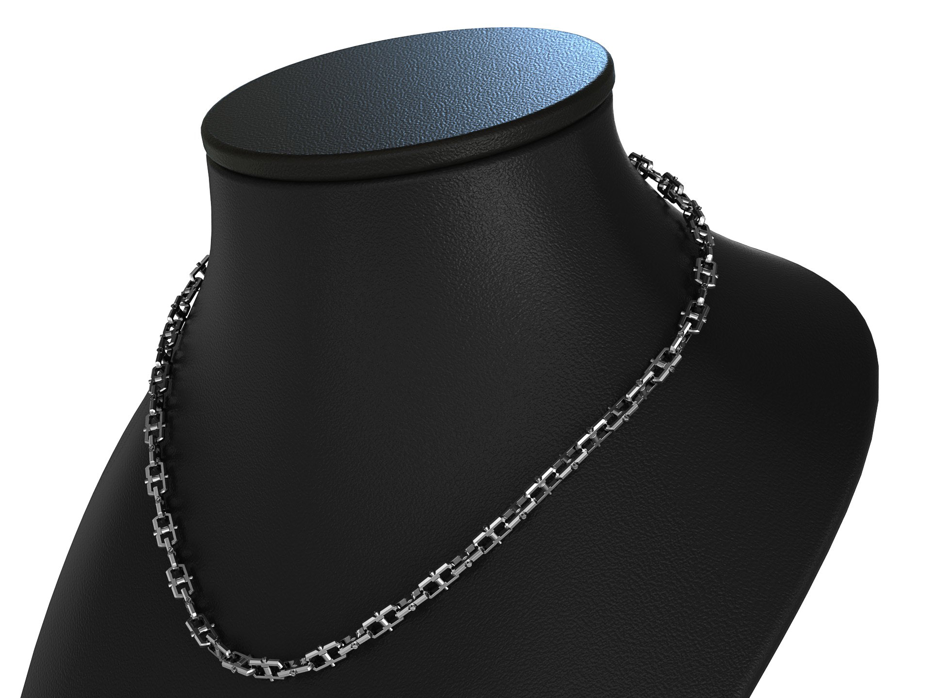 Linear Gap Necklace – Sterling Silver
