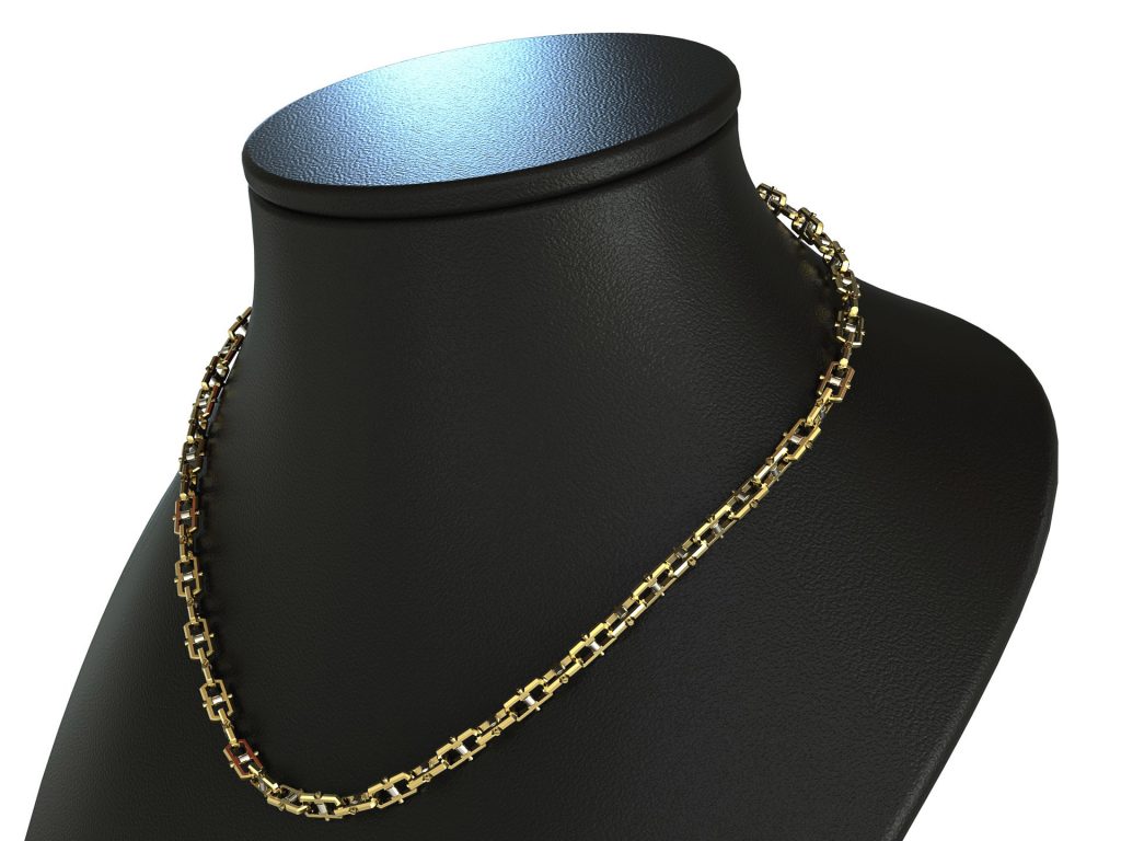Linear Gap Necklace – 18K Vermeil Gold Linear Gap Necklace – 18K Vermeil Gold