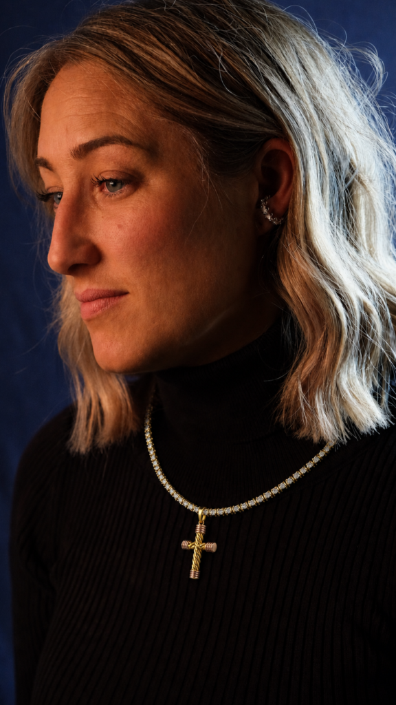 gold cross chain