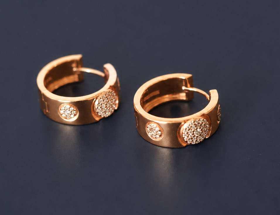 Love Bubble Earrings – 18K Rose Gold