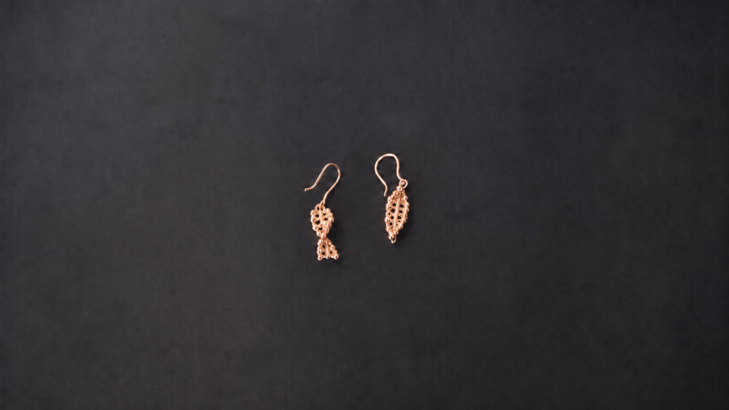 DNA Helix Earrings – 18K Rose Gold Vermeil DNA Helix Earrings – 18K Rose Gold Vermeil