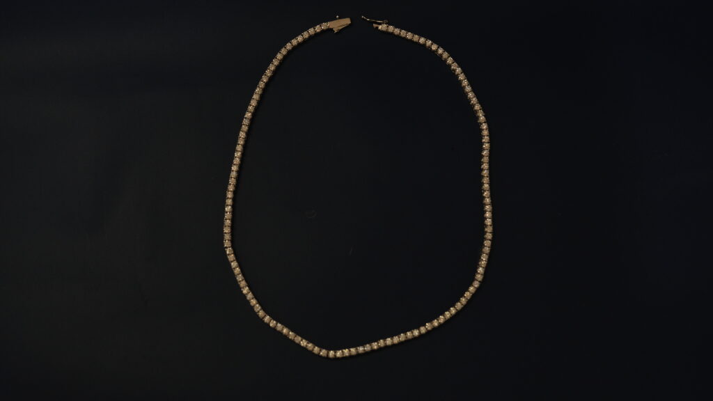 Tennis Necklace – 18K White Gold – 26.67ct