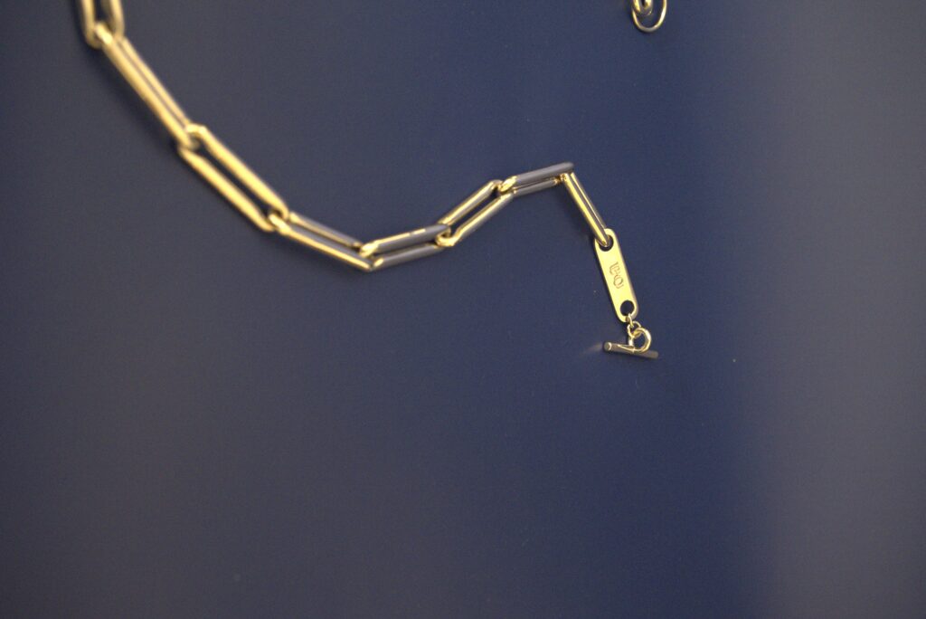 Linear Link Chain Necklace – Sterling Silver Linear Link Chain Necklace – Sterling Silver